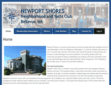 Tablet Screenshot of newportshoreswa.org